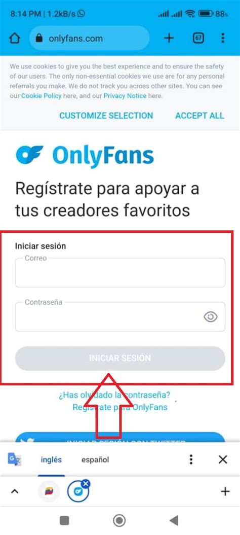 Como Entrar A Onlyfans Desde Mi Celular